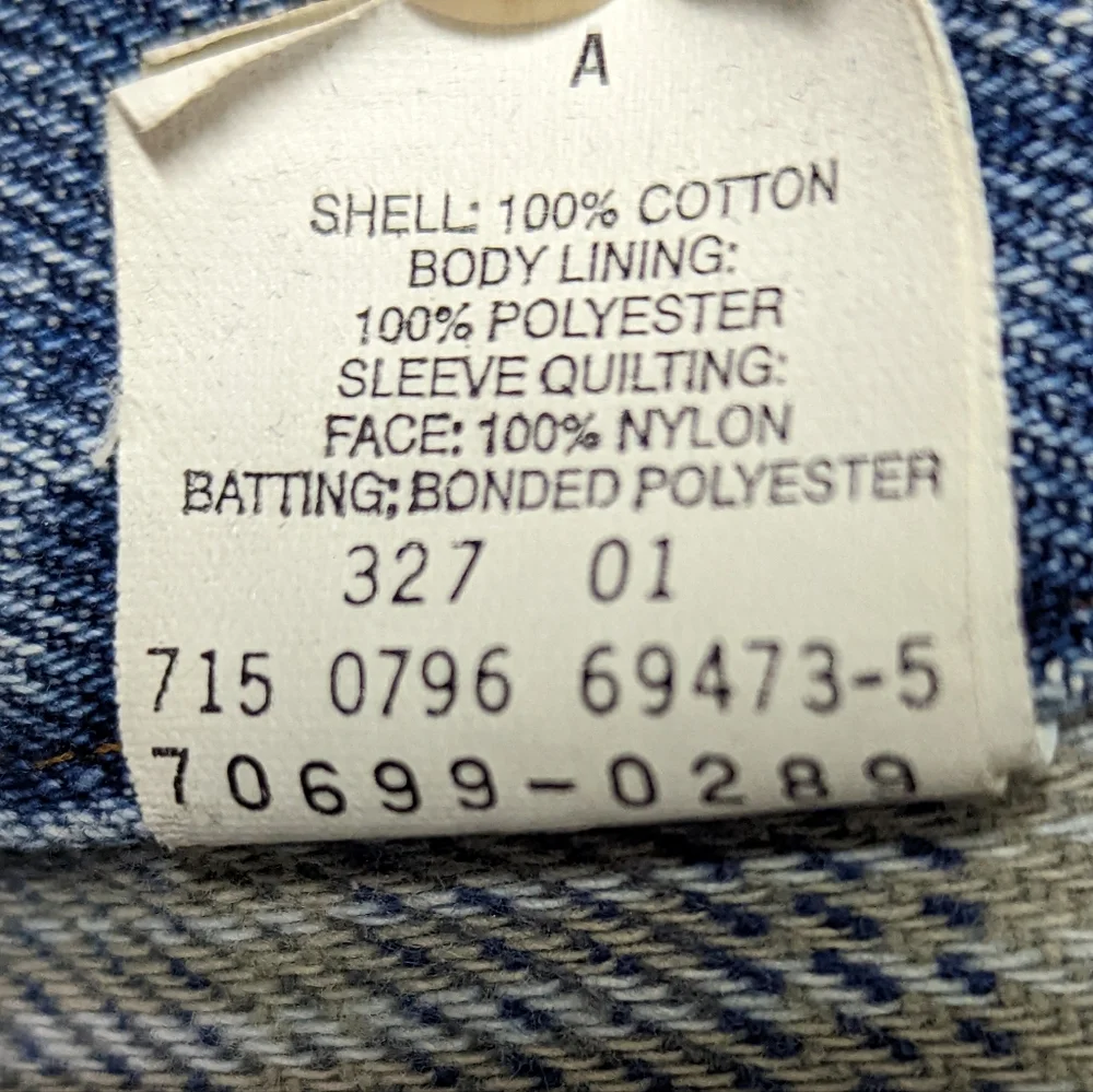 🎉HP Vtg Men's Levi's Trucker Jacket Denim Fleece Lining 100% Cotton USA 80's L - Picture 11 of 15